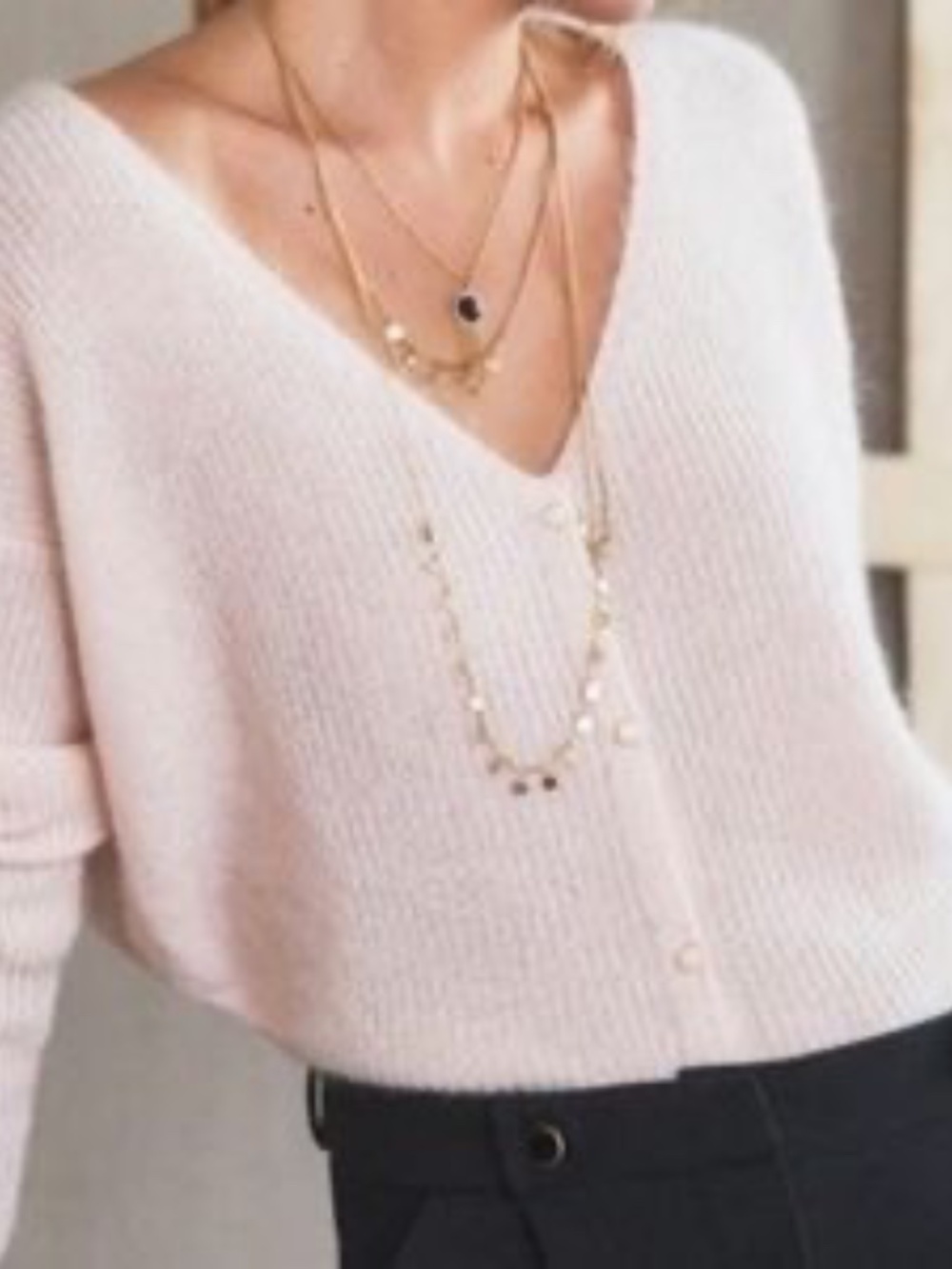 Sezane Barry in blush pink nude